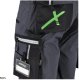 Stalco Spodnie robocze szorty slim fit RIP-STOP elastyczny materiał z bawełną wzmocnienie elementy odblaskowe szare 3M Scotchlite FLEX LINE 3XL 6