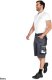 Stalco Spodnie robocze szorty slim fit RIP-STOP elastyczny materiał z bawełną wzmocnienie elementy odblaskowe szare 3M Scotchlite FLEX LINE 3XL 9