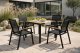 kontrast ALLEN-ST stół ogrodowy 70x70 polywood czarny taras balkon 7