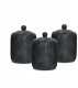 Maestro Zestaw 3 pojemników ceramicznych na kawę herbatę i cukier Geometry Black MAESTRO MR-20003-03CS 1