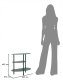 CMK Meble Stolik nocny SATURN, metalowy, morski, 49,5x27,5x49,5 cm 3