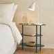 CMK Meble Stolik nocny SATURN, metalowy, morski, 49,5x27,5x49,5 cm 4