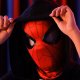 Anek Maska Spider-Man Ruchome Świecące Oczy LED Sterowanie Pierścieniem Braders 3
