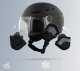 TnB Kask + szybka ochronna + nauszniki miejski rower hulajnoga skuter L 58-62 / Umhelmvsl (SB11504) 6