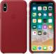 Apple iPhone X Leather Case czerwone (MQTE2ZM/A) 4