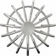 vidaXL Osłona na liście rynny 2 pcs srebrny 110 mm Stal nierdzewna 6