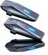 Ejeas Interkom motocyklowy zestaw 2 szt mesh 5g 3km 8 osób bluetooth do kasku fm 1