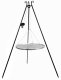 Palenisko ogrodowe Tyletegotu Grill na trójnogu z kołowrotkiem 180 cm, TRIVO, ruszt stal nierdzewna, 60 cm 1