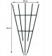 Planta Pergola wachlarz metalowa podpora do roślin drabinka 61cm 2