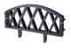 Galicja Płotek ogrodowy antracytowy modułowy 4 elementy plastikowy 58,5x32 cm 1