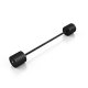 Marbo Sport Sztanga prosta gumowana 50 kg MARBO SPORT czarny mat 2