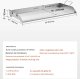 BBQ Płyta grillowa stalowa 809x370 mm uniwersalna z uchwytem do BBQ i biwaku 2