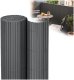 Springos Osłona PVC maskująca na balkon, taras, ogrodzenie 300x100 cm ciemnoszara Uniwersalny 1