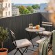 Springos Osłona PVC maskująca na balkon, taras, ogrodzenie 300x100 cm ciemnoszara Uniwersalny 4