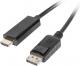 Kabel Lanberg DisplayPort - HDMI 1.8m czarny (CA-DPHD-10CC-0018-BK) 1