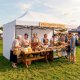 Springos Namiot handlowy 3x6 m pawilon na imprezy catering biały Uniwersalny 2