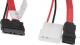 Lanberg SATA - SATA Slimline + Molex, 0.25m, Czerwony (CA-SAHD-10CU-0035-R) 1