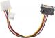 Lanberg Molex - SATA, 0.15m, Wielokolorowy (CA-SAHD-10CU-0015) 1
