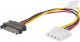 Lanberg Molex - SATA, 0.15m, Wielokolorowy (CA-SAHD-10CU-0015) 3