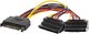 Lanberg SATA 15-pin - SATA 15-pin x2, 0.15m, Wielokolorowy (CA-SASA-10CU-0015) 1