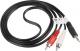 Kabel Lanberg Jack 3.5mm - RCA (Cinch) x2 1.5m czarny (CA-MJRC-10CC-0015-BK) 2