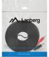 Kabel Lanberg Jack 3.5mm - RCA (Cinch) x2 5m czarny (CA-MJRC-10CC-0050-BK) 1