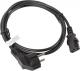 Kabel zasilający Lanberg CEE 7/7 - IEC 320 C13, 1.8m, czarny (CA-C13C-10CC-0018-BK) 1