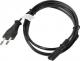 Kabel zasilający Lanberg radiowy CEE 7/16 - IEC 320 C7, 1.8m, czarny (CA-C7CA-10CC-0018-BK) 1