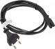 Kabel zasilający Lanberg radiowy CEE 7/16 - IEC 320 C7, 1.8m, czarny (CA-C7CA-10CC-0018-BK) 1