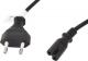 Kabel zasilający Lanberg radiowy CEE 7/16 - IEC 320 C7, 1.8m, czarny (CA-C7CA-11CC-0018-BK) 1