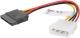 Lanberg Molex - SATA, 0.15m, Wielokolorowy (CA-HDSA-10CU-0015) 3