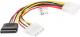 Lanberg SATA 15-pin - Molex x2, 0.15m, Wielokolorowy (CA-HDSA-12CU-0015) 2