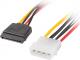Lanberg Molex - SATA x2, 0.3m, Wielokolorowy (CA-HDSA-11CU-0030) 3