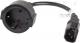 Kabel zasilający Lanberg IEC 320 C14 - Schuko, 20cm, czarny (CA-C14E-10CC-0018-BK) 2