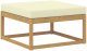 Ambiance vidaXL Zestaw sof na zewnątrz 6 pcs Biały i kremowy 79 x 79 x 37 cm 4