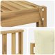 Ambiance vidaXL Zestaw sof na zewnątrz 6 pcs Biały i kremowy 79 x 79 x 37 cm 6