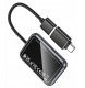 Hoco HU1 Wireless CarPlay Adapter – USB A and C – Black 4