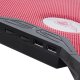 Podstawka chłodząca Spirit of gamer SOG-VE500RGB Laptop Cooling Base – Up to 17 Inch – Black and Red – Adjustable Fans 3
