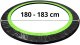 Lean Osłona Sprężyn Do Trampoliny LEAN SPRING PAD Czarna 180-183CM 6FT 6