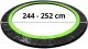 Lean Osłona Sprężyn Do Trampoliny LEAN SPRING PAD Czarna 244-252 CM 8FT 6