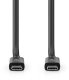 Nedis USB 4.0 Cable – USB-C to USB-C – 2 m – 20 Gbps – 240 W – 8K at 60Hz – Black 1