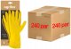 Ogrifox Rękawice ochronne gumowe flokowane / Żółte / Rozmiar: 9-L / OX-FLOX_L - 240 szt. (5906142919376) 3