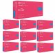 Mercator Medical Rękawice Nitrylowe 100 szt. 8-M Nitrylex Magenta - 10 szt. (5905805856065) 1