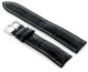 Pacific Pasek skórzany do zegarka W102L czarny/biały - 24mm 2