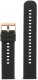 Pacific Pasek gumowy do zegarka U27 - czarny/rosegold - 22mm 1