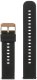 Pacific Pasek gumowy do zegarka U27 - czarny/rosegold - 22mm 2