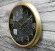 Seiko Zegar ścienny SEIKO QHA018G 33 cm złoty czarny 3