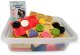 MomsCare Sensoryczna tęcza - zestaw puzzli sensorycznych - dotyk, kształt - 45 el. 1+ 2