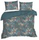 Design 91 Pościel 160x200 turkusowa beżowa kwiaty Home mikrowłókno +70x80x2 1