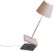 Lampa stołowa Belideco Zafferano Poldina Pro Mini lampa stołowa bezprzewodowa ściemniacz piaskowa 1